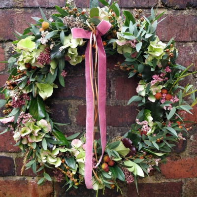 Autumnal Door Wreath - Autumn wreaths handmade by Flowersmiths, for delivery in Horwich and Bolton